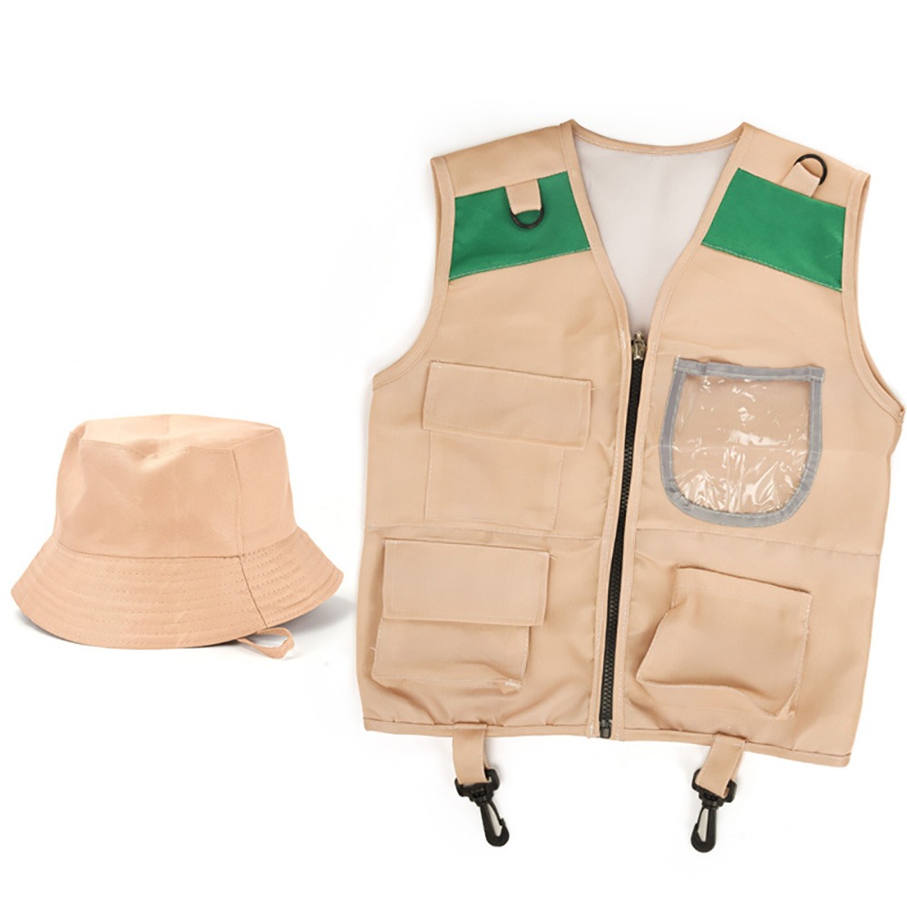 Outdoor Adventure Kit For Kids - Rompi dan Topi Petualang Multiwarna, Perlengkapan