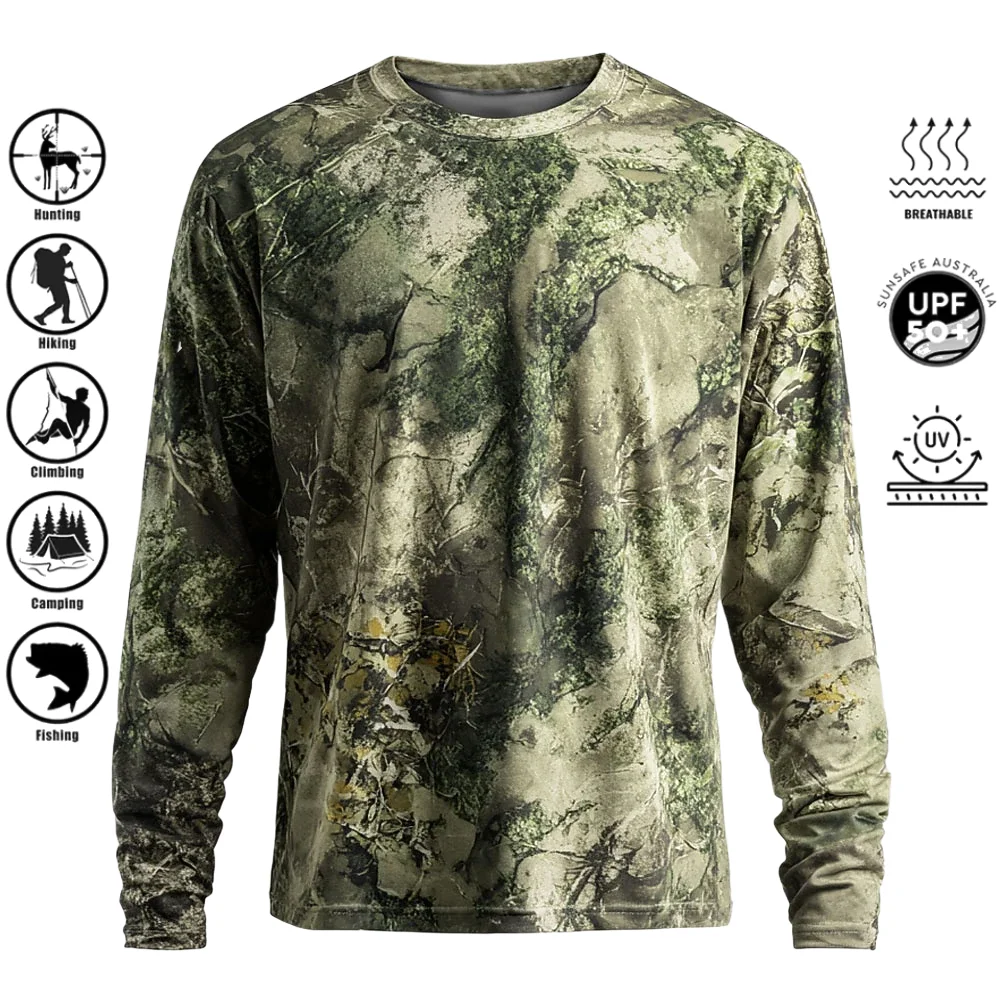 Outdoor Adventure Trips - Kaos Lengan Panjang Pria, Bahan Poliester,