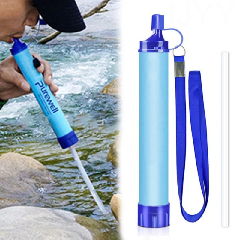 Outdoor Adventure Backpack - Sedotan Filter Air Portabel untuk Backpacking,