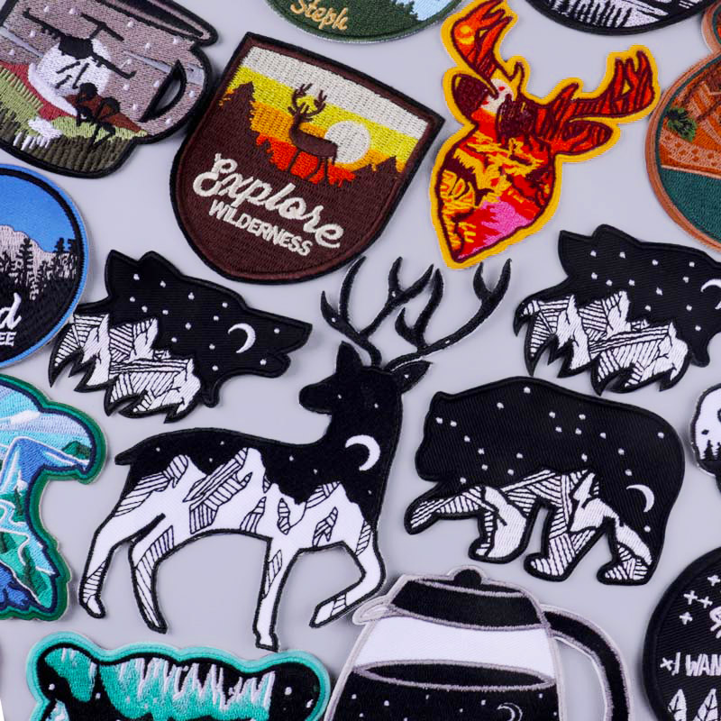 Outdoor Adventure And Travel Show - Rusa Patch petualangan perjalanan Patch bordir