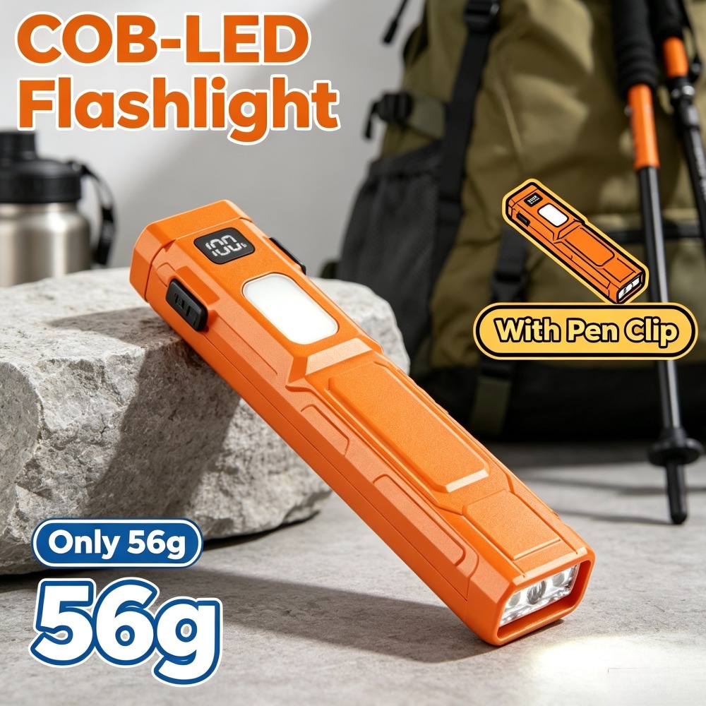 Senter LED COB EDC dengan Klip - Outdoor Adventure Trips ulasan dan harga