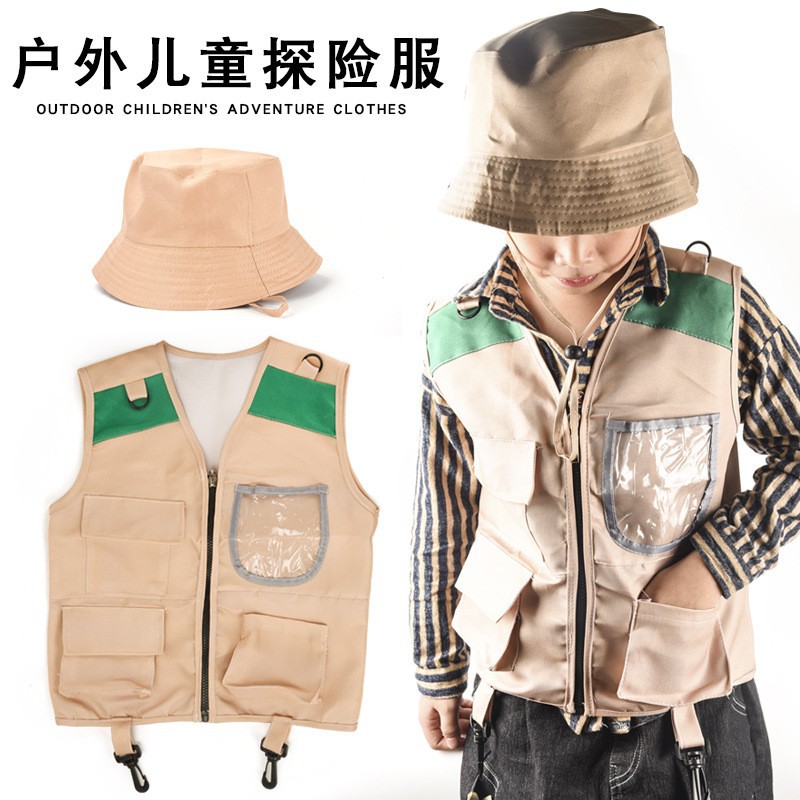 2026 Setelan Rompi dan Topi Pe - Outdoor Adventure Kit For Kids ulasan dan harga